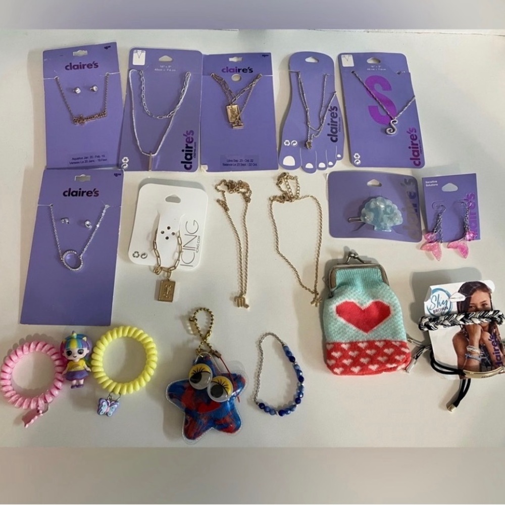 18pcs Claire's Jewelry & Accessories Collection, New